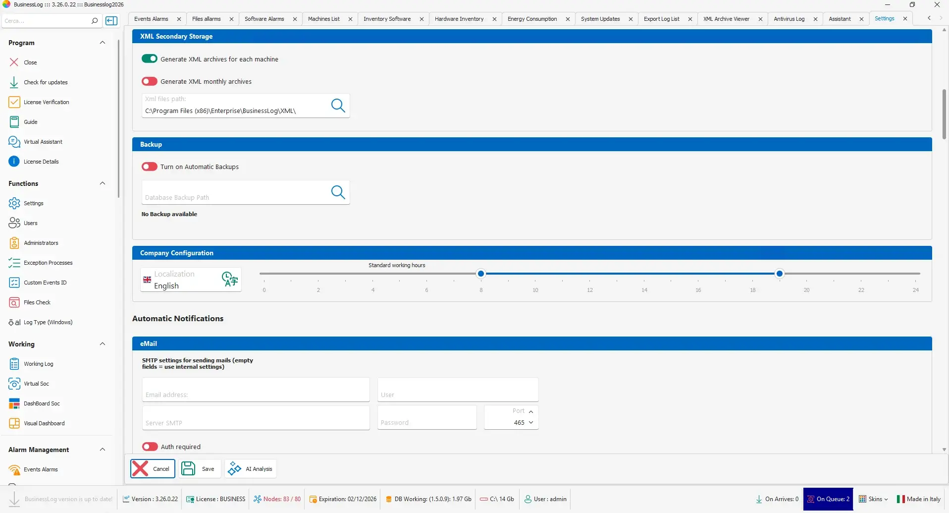 Plugins and integrations configuration